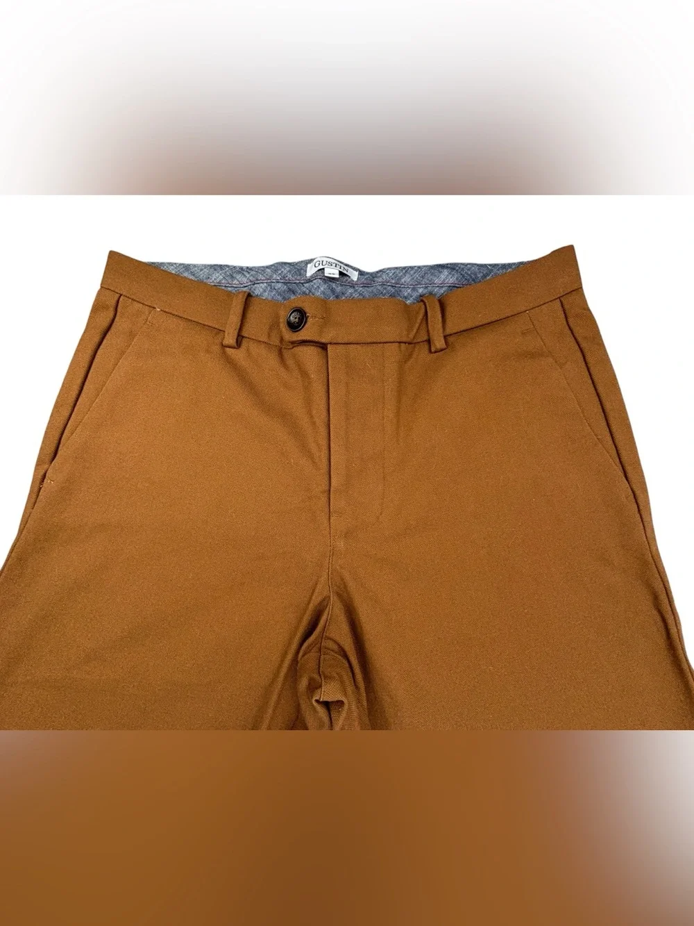 NWOT | Gustin | #207 Camel Duck Canvas Chinos | Size 35